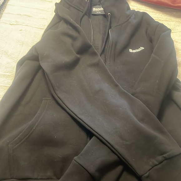 Ladies black Bench hoodie - Picture 3 of 5